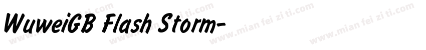 WuweiGB Flash Storm字体转换